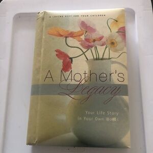 A Mothers Legacy book, a life story journal in your words to hand down